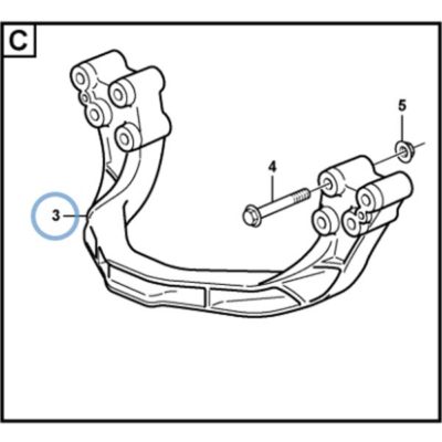 Кронштейн подушки двигателя VOE-3171683