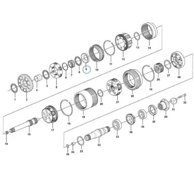 Упорный подшипник VOE-1650401