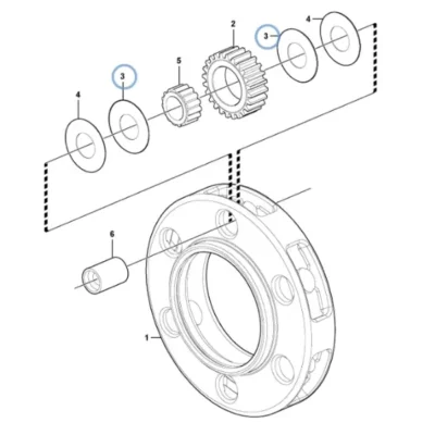 Упорный подшипник VOE-1650195