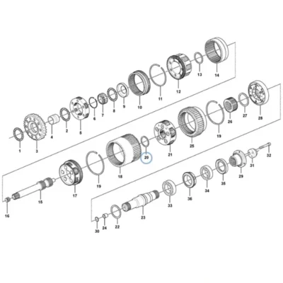Упорный подшипник VOE-15046262