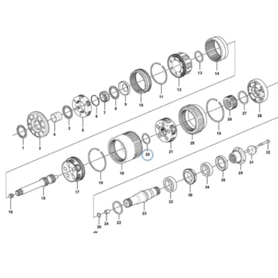 Упорный подшипник VOE-15046266