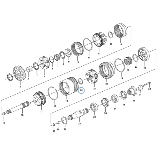 Упорный подшипник VOE-15046268
