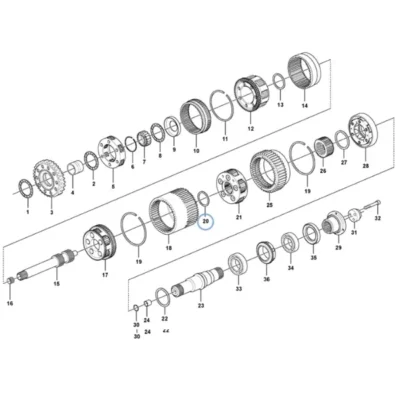 Упорный подшипник VOE-15046270
