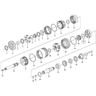 Упорный подшипник VOE-15046275